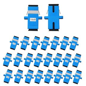 25PCS 5dB SC-UPC Flange Fiber Optical attenuators Single Mode, Female to Female singal Attenuation Connector Fixed Direct Insert Adapter