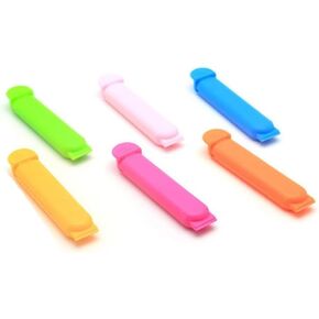 10 Pcs Plastic Sealer Clamp Tool Bag Clips, Sealing Clips Fresh-Keeping Clamp Bag Clips Kitchen Tool, Mixed Color (11cm)