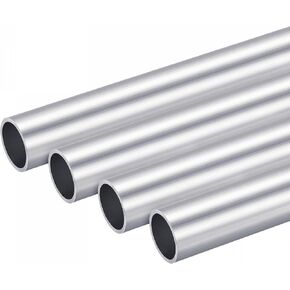 uxcell 6063 Aluminum Round Tube 20mm OD 16mm Inner Dia 200mm Length Pipe Tubing 4 Pcs