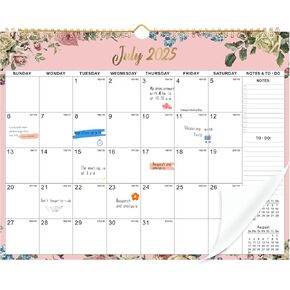 Wall Calendar 2025-2026, 18 Month Large Desk Calendar from January 2025 to June 2026 14.5" x 11.8" Monthly Calendar with Twin-Wire Binding for Home Office Planning Personal Organisers