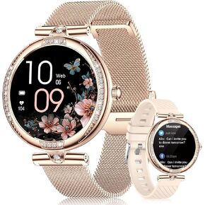 LIGE Smart Watches for Women Make/Answer Call,Fitness Watch with 1.19" AMOLED Display Heart Rate/Sleep Monitor,110+ Sports Modes IP68 Waterproof Activity Trackers Women Smart Watch for Android iOS
