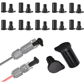 Solar Panel Connector 1500V IP68 Waterproof 70A PV Plug Tinned Copper Pins 5 Pairs (6mm2 (10AWg))