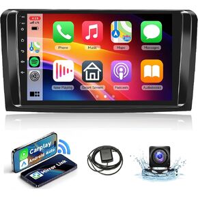 8Core 4G+64G for Mercedes Benz GL ML W164 X164 ML350 ML500 ML280 GL320 GL350 GL450 2005-2011, Rimoody Android Car Stereo Radio Carplay 9 Inch Touchscreen GPS WiFi Bluetooth FM HiFi Backup Camera
