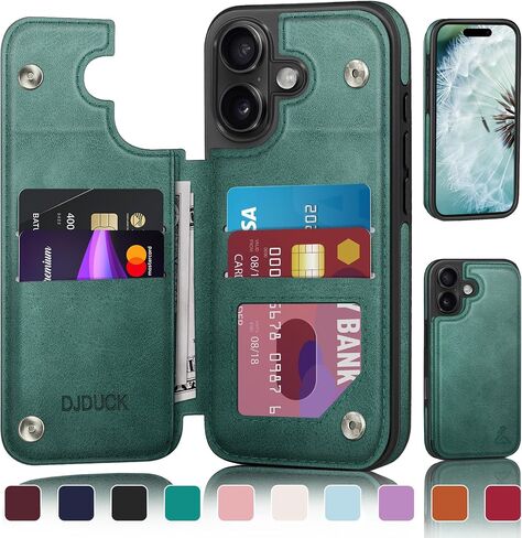 Designed for iPhone 16 Plus Case Wallet with Card Holder, [Magnetic Clasp Folio Cover] [RFID Blocking Leather Protection] Shockproof Women Men Cases 6.7 Inch for Apple 16 Plus Light Brown in Saudi Arabia