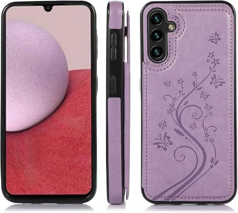 ASUWISH PHONE CASE لـ Samsung Galaxy A54 5G مع واقي شاشة زجاجي ومحفظة حامل البطاقة محفظة منصة إكسسوارات خلايا جلدية GLAXAY A 54 5A SM A546U 2023 النساء الأزرق in Saudi Arabia