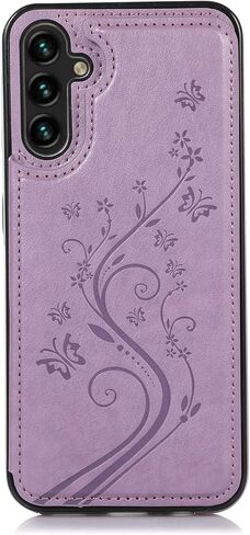 ASUWISH PHONE CASE لـ Samsung Galaxy A54 5G مع واقي شاشة زجاجي ومحفظة حامل البطاقة محفظة منصة إكسسوارات خلايا جلدية GLAXAY A 54 5A SM A546U 2023 النساء الأزرق in Saudi Arabia