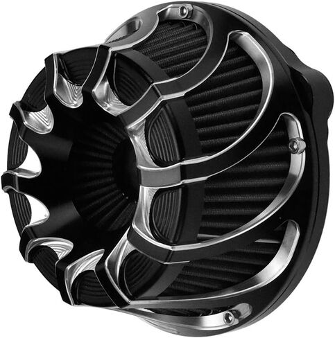 Motorcyle Air Cleaner Filter Kits Turbine Intake CNC Fit for Harley M8 Softail 2018-2023 M8 Touring 2017-2023 M8 Trike 2017-2023 Chrome in Kuwait