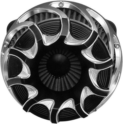 Motorcyle Air Cleaner Filter Kits Turbine Intake CNC Fit for Harley M8 Softail 2018-2023 M8 Touring 2017-2023 M8 Trike 2017-2023 Chrome in Kuwait