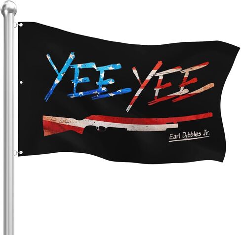 Double-Sided Yee Yee Shotgun Flag Indoor Outdoor 3 x 5 ft in Saudi Arabia