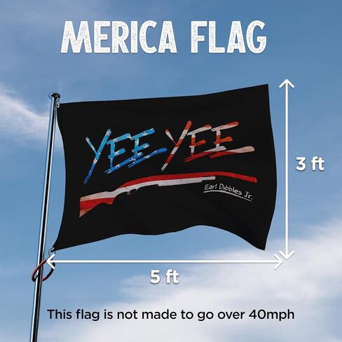 Double-Sided Yee Yee Shotgun Flag Indoor Outdoor 3 x 5 ft in Saudi Arabia