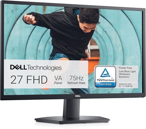 Dell 27 SE2725H Monitor - 27-Inch Full HD (1920x1080), VA Panel, Tilt Functionality, Certified by TÜV Rheinland for 3-Star Eye Comfort - Black in Saudi Arabia