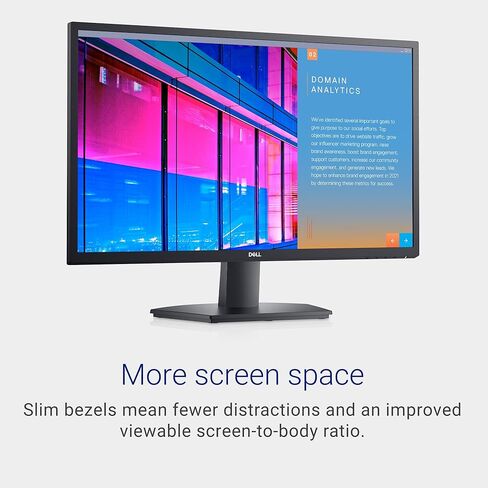 Dell 27 SE2725H Monitor - 27-Inch Full HD (1920x1080), VA Panel, Tilt Functionality, Certified by TÜV Rheinland for 3-Star Eye Comfort - Black in Saudi Arabia