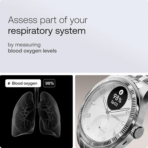 Withings Scanwatch Nova - Heart Health Hybrid Smart Watch for Men & Women - SPO2, Temperature Monitoring, Sleep, Respiratory Health, Cycle Monitoring, 30-Day Battery Life, Apple iOS/Android in Kuwait