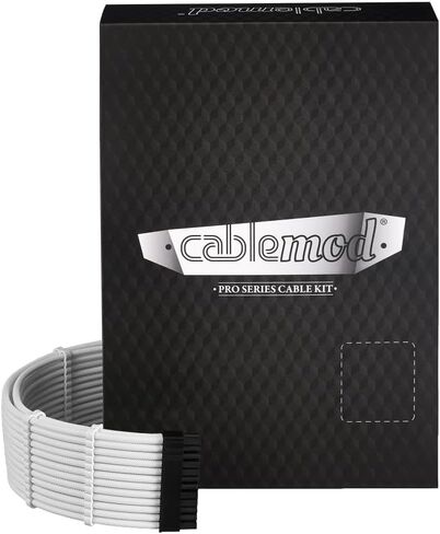 Cablemod C-Series Pro Modmesh Sleeved 12V-2x6 12VHPWR Dual StealthSense Kit لـ Corsair Type 4 RM Label/RMI/RMX (أسود) in Kuwait