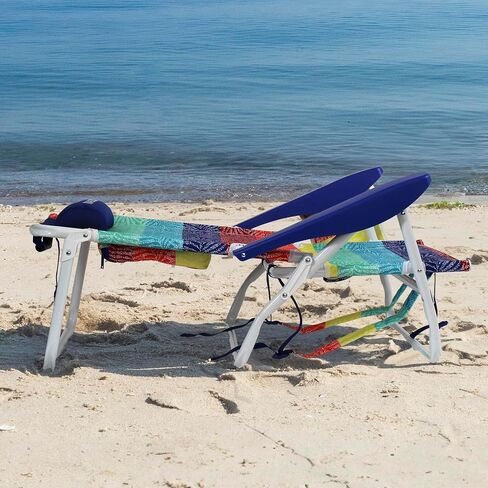 Nautica 5 Position Aluminum Backpack Beach Chair with Pillow in Kuwait