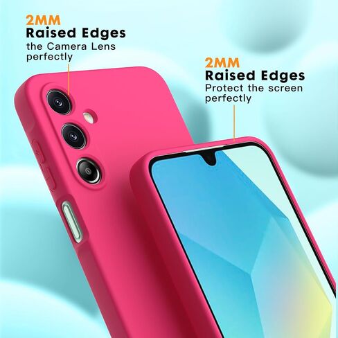 بالنسبة لحالة Samsung Galaxy A16 4G/5G ، حماة شاشة زجاجية مقسّمة ، علبة سيليكون سائلة TPU ناعمة ، قذيفة هلام مطاطية مقاومة للصدمة أسود in Kuwait