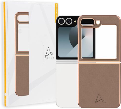 ARMOR Leather Case for Samsung Galaxy Z Flip 6 (Dusty Rosé) in Kuwait