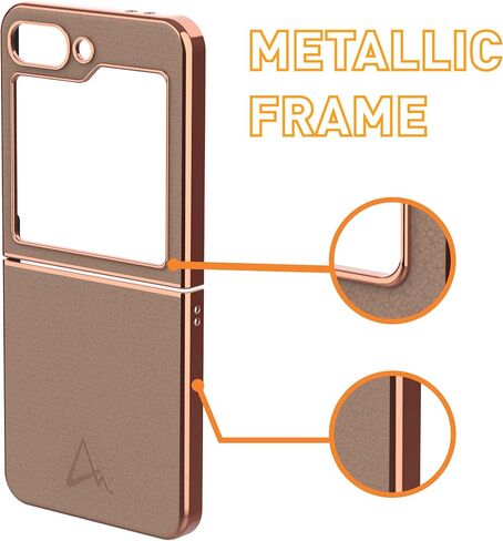 ARMOR Leather Case for Samsung Galaxy Z Flip 6 (Dusty Rosé) in Kuwait