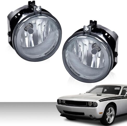 CHEDA Mirror Puddle Lights,Compatible with 2010-2018 Dodge Ram/1500/2500/3500/2011-2018 Ram 4500/5500 Right & Left Side Lights Halogen Clear in Kuwait