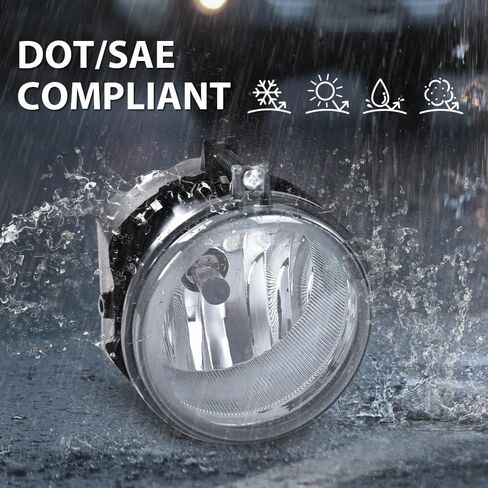 CHEDA Mirror Puddle Lights,Compatible with 2010-2018 Dodge Ram/1500/2500/3500/2011-2018 Ram 4500/5500 Right & Left Side Lights Halogen Clear in Kuwait