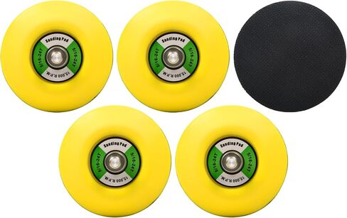 ZHONG AN 3-Inch Dual-Action Hook & Loop Fastener Flexible Backing Plate, 3" Sanding Back Pad for Orbital Sander 1/4"-24 Thread in Kuwait