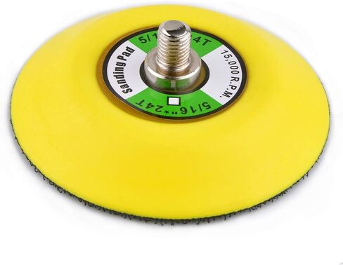ZHONG AN 3-Inch Dual-Action Hook & Loop Fastener Flexible Backing Plate, 3" Sanding Back Pad for Orbital Sander 1/4"-24 Thread in Kuwait