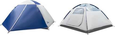 خيمة التخييم التي تم عرضها ، 4/6 شخص مقاوم للماء ، خيمة Haven ، حصى على ظهر الطبقة المزدوجة مع المظلة ، الإعداد السهل ومأوى محمول للهواء في الهواء الطلق ، النزهة ، التخييم ، التجمع العائلي. in Kuwait