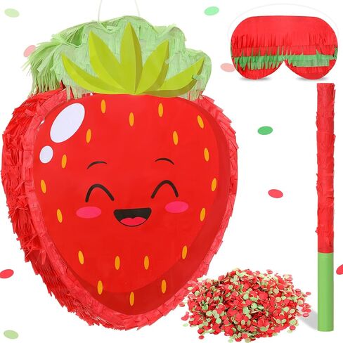 Fruit Pinata Summer Theme Pinata Includes Stick Blindfold Confetti Fruit Birthday Pinata Summer Fruit Pinata Fruit Theme Party Supplies for Birthday Party Carnival Summer Beach Decor (Pineapple) in Saudi Arabia