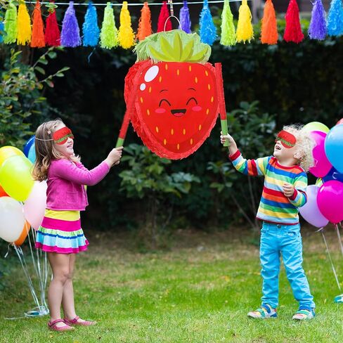 Fruit Pinata Summer Theme Pinata Includes Stick Blindfold Confetti Fruit Birthday Pinata Summer Fruit Pinata Fruit Theme Party Supplies for Birthday Party Carnival Summer Beach Decor (Pineapple) in Saudi Arabia