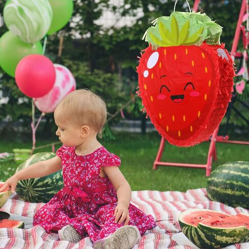 Fruit Pinata Summer Theme Pinata Includes Stick Blindfold Confetti Fruit Birthday Pinata Summer Fruit Pinata Fruit Theme Party Supplies for Birthday Party Carnival Summer Beach Decor (Pineapple) in Saudi Arabia