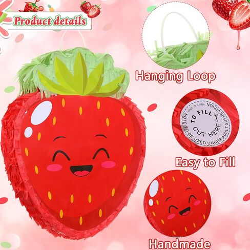 Fruit Pinata Summer Theme Pinata Includes Stick Blindfold Confetti Fruit Birthday Pinata Summer Fruit Pinata Fruit Theme Party Supplies for Birthday Party Carnival Summer Beach Decor (Pineapple) in Saudi Arabia