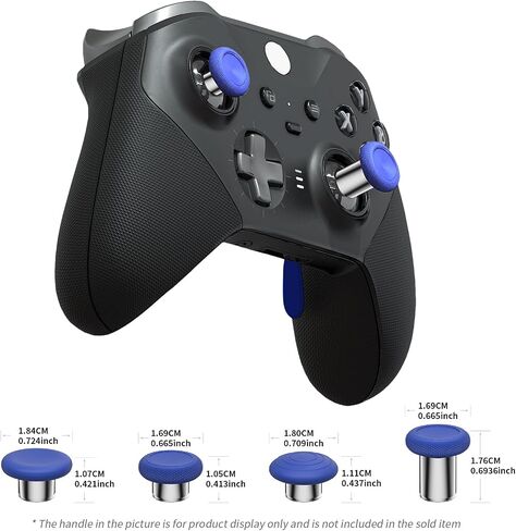 13 in 1 Metal Thumbstick Kit for Xbox One Elite Series 2, Xbox Elite Controller Replacement Parts, Gaming Accessory with 6 Metal Swap Joysticks, 2 D-pads, 4 Paddles with Storage Bag in Kuwait