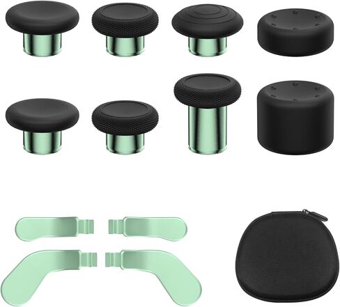 13 in 1 Metal Thumbstick Kit for Xbox One Elite Series 2, Xbox Elite Controller Replacement Parts, Gaming Accessory with 6 Metal Swap Joysticks, 2 D-pads, 4 Paddles with Storage Bag in Kuwait