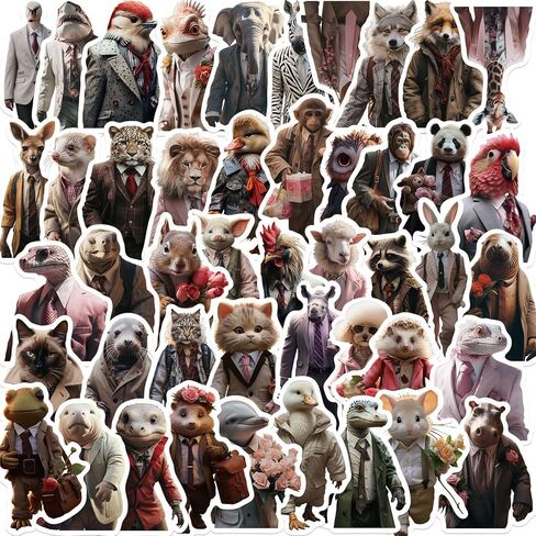 50Pcs Fantasy Cryptid Dragons Stickers - Waterproof Vinyl Animal Fire Dragon Stickers for Water Bottle, Laptop, Scrapbook, Notebook, Skateboard in Kuwait