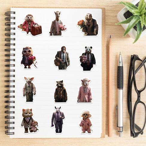 50Pcs Fantasy Cryptid Dragons Stickers - Waterproof Vinyl Animal Fire Dragon Stickers for Water Bottle, Laptop, Scrapbook, Notebook, Skateboard in Kuwait
