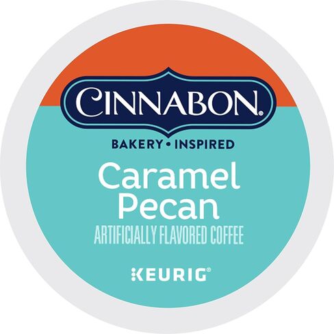 Cinnabon Caramel Pecan Coffee ، Keurig Single Servy Kup Pods ، 96 Count in Saudi Arabia
