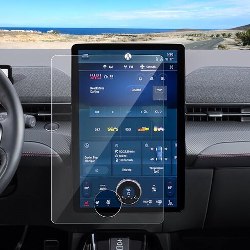 Anti-Glare Matte Screen Protector for 2021-2023 2024 Mustang Mach-E (Select/Premium/California Route1/Rally/GT), 9H Tempered Glass 2024 Mustang Mach-E Accessories HD/Anti-Fingerprint Dash 10.2" in Kuwait