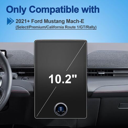Anti-Glare Matte Screen Protector for 2021-2023 2024 Mustang Mach-E (Select/Premium/California Route1/Rally/GT), 9H Tempered Glass 2024 Mustang Mach-E Accessories HD/Anti-Fingerprint Dash 10.2" in Kuwait