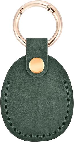 4 Pack Genuine Leather Apple Airtag Holder, Air Tag Case GPS Tracker, Airtag Keychain Accessories, GPS Case with Key Ring for Key Chain,Wallet,Luggage,Cat,Dog,Pets in Kuwait