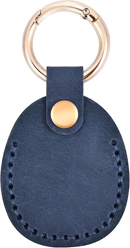 4 Pack Genuine Leather Apple Airtag Holder, Air Tag Case GPS Tracker, Airtag Keychain Accessories, GPS Case with Key Ring for Key Chain,Wallet,Luggage,Cat,Dog,Pets in Kuwait