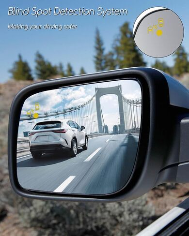 Right Passenger Side Heated Mirror Glass Fit for Ford Explorer 2011-2015 Replace BB5Z17K707D, RH Rear View Mirror Glass Lens with Blind Spot Detection in Saudi Arabia