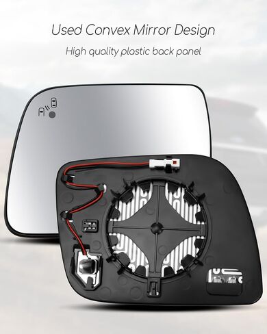 Right Passenger Side Heated Mirror Glass Fit for Ford Explorer 2011-2015 Replace BB5Z17K707D, RH Rear View Mirror Glass Lens with Blind Spot Detection in Saudi Arabia