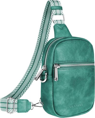 حقائب Vantamo Crossbody للنساء: حقيبة حبال من الجلد النباتي لمنع RFID مع مشبك مضاد للنشل - نمط آمن للاستخدام اليومي in Kuwait