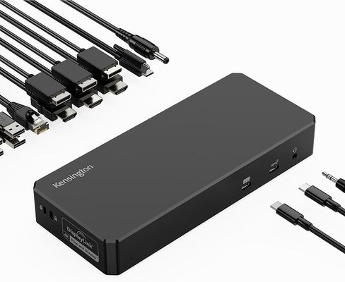 Kensington SD5910T Thunderbolt 4 Displaylink Quad 4K Docking Station for All MacBook M1/M2/M3/M4 and Windows (K35233NA) in Kuwait