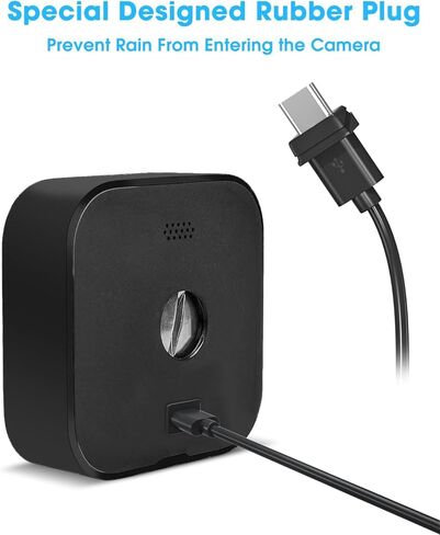 شاحن لوحة شمسية Arlo Essential بقدرة 5 وات، شاحن لوحة شمسية متوافق مع كاميرا Arlo Essential Spotlight/XL Spotlight، كابل Micro USB مقاوم للماء IP65 بطول 10 أقدام وحامل على الحائط (ليس للجيل 2K/2nd) in Kuwait