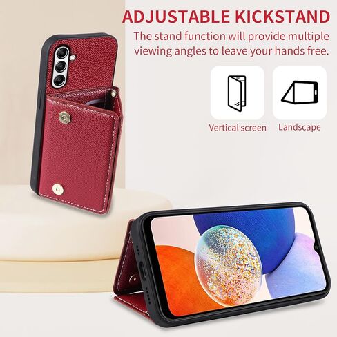 علبة الهاتف لـ Samsung Galaxy S23 Fe 5g محفظة مع حزام كتف متقاطع وحامل بطاقة الائتمان الجلدية جيب محفظة ضئيلة in Kuwait