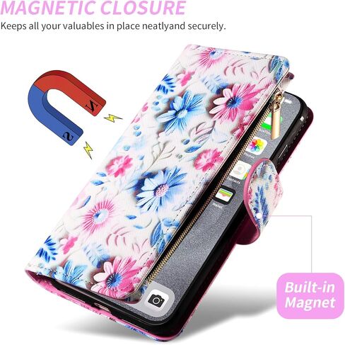 حقيبة محفظة لـ LG G8 Thinq مع حزام معصم كروس كتف حزام زهرة جلدية من جلود حامل بطاقة الائتمان حامل الهاتف LGG8 Thin Q G 8 LG8 G8THINQ LGG8THINQ in Kuwait