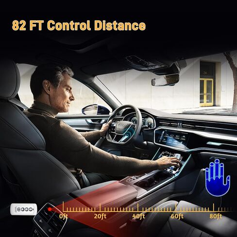 ضوء إيماءة يد السيارة لعلامة LED لغضب الطريق على النافذة الخلفية للسيارة، ضوء إصبع للسيارة مع جهاز تحكم عن بعد، ملحقات سيارة ممتعة مع 3 أوضاع in Kuwait