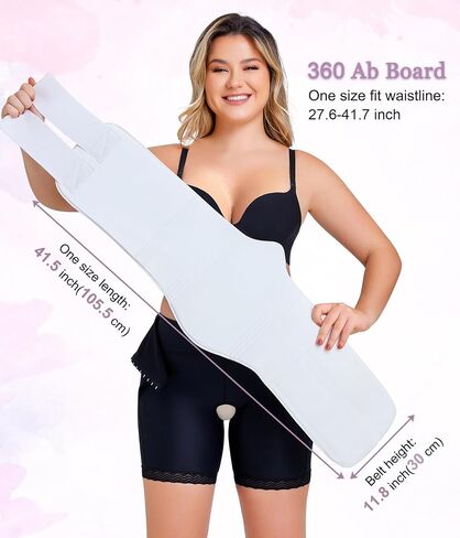 YERKOAD 360 Lipo Foam Ab Board Post Surgery Liposuction Abdominal Compression Boards Belly Wrap Lipo Recovery in Kuwait