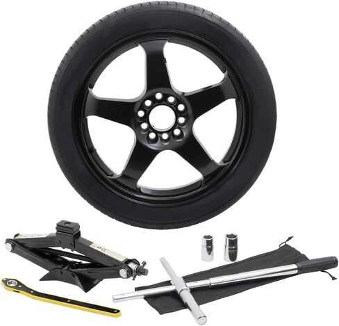 Complete Compact Spare Tire Kit w/Carrying Case - Fits 2017-2024 Tesla Model S - Modern Spare in Kuwait